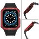 Hurtel Protect Strap Band opaska z etui do Watch 7 / 6 / 5 / 4 / 3 / 2 / SE (45 / 44 / 42mm) obudowa pancerny pokrowiec na zegarek czarny 9537658 5907769311864