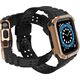 Hurtel Protect Strap Band opaska z etui do Watch 7 / 6 / 5 / 4 / 3 / 2 / SE (45 / 44 / 42mm) obudowa pancerny pokrowiec na zegarek czarny 9537660 5907769311857