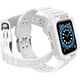Hurtel Protect Strap Band opaska z etui do Watch 7 / 6 / 5 / 4 / 3 / 2 / SE (45 / 44 / 42mm) obudowa pancerny pokrowiec na zegarek biały 9537664 5907769311819