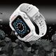 Hurtel Protect Strap Band opaska z etui do Watch 7 / 6 / 5 / 4 / 3 / 2 / SE (45 / 44 / 42mm) obudowa pancerny pokrowiec na zegarek biały 9537664 5907769311819