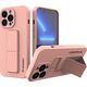 Wozinsky Wozinsky Kickstand Case elastyczne silikonowe etui z podstawką iPhone 13 Pro Max różowy 9598981 9145576234020