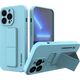 Wozinsky Wozinsky Kickstand Case elastyczne silikonowe etui z podstawką iPhone 13 Pro niebieski 9598987 9145576234105