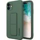 Wozinsky Wozinsky Kickstand Case elastyczne silikonowe etui z podstawką Samsung Galaxy A72 4G ciemnozielony 9599001 9145576226636