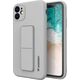 Wozinsky Wozinsky Kickstand Case elastyczne silikonowe etui z podstawką Samsung Galaxy A22 4G szary 9599018 9145576226834