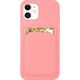 Hurtel Card Case silikonowe etui portfel z kieszonką na kartę dokumenty do Samsung Galaxy A72 4G różowy 9599308 9145576229859