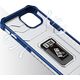 Hurtel Crystal Ring Case pancerne hybrydowe etui pokrowiec + magnetyczny uchwyt iPhone 12 mini niebieski 9599387 9145576226186