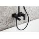 Zestaw prysznicowy KFA Logon 1-funkcyjna czarny (5136-915-81) 9616751 5907571512473