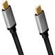 Kabel USB LogiLink USB-C - USB-C 1.5 m Czarno-srebrny (CUA0106)