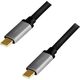 Kabel USB LogiLink USB-C - USB-C 1.5 m Czarno-srebrny (CUA0106)