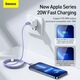 Kabel USB Baseus USB-C - Lightning 1.2 m Fioletowy (FD-2259-6932172602765) 9644785 6932172602765