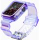 Hurtel Strap Light Set silikonowa opaska pasek bransoleta bransoletka etui do zegarka Watch 3 38mm / Watch 2 38mm fioletowy 9652259 9145576223864