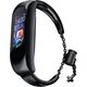 Hurtel Zamienna metalowa opaska bransoleta łańcuszek pasek do Xiaomi Mi Band 6 / 5 / 4 / 3 czarny 9652287 5907769312038