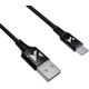 Kabel USB Wozinsky USB-A - microUSB 1 m Czarny (5907769301148) 9656053 5907769301148