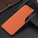Hurtel Eco Leather View Case elegancki futerał etui z klapką i funkcją podstawki iPhone 13 Pro Max pomarańczowy 9676256 9145576231081