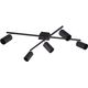 Lampa sufitowa Trio RL lampa sufitowa Marley 57 x 22 cm stal matowa czarna 9731395 4017807411621
