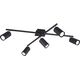 Lampa sufitowa Trio RL lampa sufitowa Marley 57 x 22 cm stal matowa czarna 9731395 4017807411621