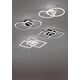 Lampa sufitowa Trio RL lampa sufitowa Venida led 57 x 7 cm stal srebrna 9731397 4017807445084