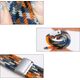 Hurtel Strap Fabric opaska do Watch 6 / 5 / 4 / 3 / 2 (40mm / 38mm) pleciony materiałowy pasek bransoletka do zegarka czarno-biały 9738507 9145576237793