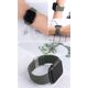 Hurtel Strap Fabric opaska do Watch 6 / 5 / 4 / 3 / 2 (40mm / 38mm) pleciony materiałowy pasek bransoletka do zegarka czarno-biały 9738507 9145576237793