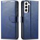 Hurtel Magnet Case elegancki futerał etui pokrowiec z klapką i funkcją podstawki Samsung Galaxy S22+ (S22 Plus) niebieski 9738613 9145576241899