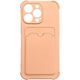 Hurtel Card Armor Case etui pokrowiec do iPhone 12 Pro portfel na kartę silikonowe pancerne etui Air Bag różowy 9738703 9145576235362