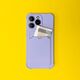 Hurtel Card Armor Case etui pokrowiec do Samsung Galaxy A32 4G portfel na kartę silikonowe pancerne etui Air Bag malinowy 9738743 9145576236635