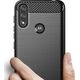 Hurtel Carbon Case elastyczne etui pokrowiec Motorola Moto E7i Power czarny 9738756 9145576232019