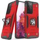 Wozinsky Wozinsky Ring Armor pancerne hybrydowe etui pokrowiec + magnetyczny uchwyt Samsung Galaxy S22 Ultra czerwony 9738780 9145576239803