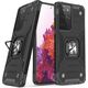 Wozinsky Wozinsky Ring Armor pancerne hybrydowe etui pokrowiec + magnetyczny uchwyt Samsung Galaxy S22 Ultra czarny 9738781 9145576239827