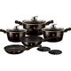 Berlinger Haus ZESTAW GARNKÓW 13 ELE BERLINGER HAUS METALLIC SHINY BLACK BH-6615 9754459 5999108415258