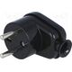 Orno ORNO WTYCZKA GUMOWA Z UCHWYTEM IP44 CZARNA 2P+Z WT-16/CZARNY 9919845 5907522194963
