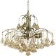 Lampa wisząca Mdeco LAMPA wisząca ELM6246/3 21QG MDECO kryształowa OPRAWA żyrandol na łańcuchu zwis mosiądz bursztynowy 9927035 5902021240654