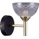 Kinkiet Italux Kinkiet LAMPA ścienna TOMASSO WL-43027-1 Italux klasyczna OPRAWA kryształowa złota czarna 9932729 5902854531066