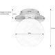 Lampa sufitowa Markslojd Plafon LAMPA sufitowa MINI 108344 Markslojd szklana OPRAWA kula ball IP44 biała czarna 9934665 7330024602809
