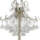 Lampa podłogowa Mdeco LAMPA stojąca ELM6248/4F 21QG+TR MDECO szklana OPRAWA z kryształkami podłogowa glamour mosiądz przezroczysta 9935129 5902021247448