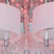 Lampa sufitowa Mdeco LAMPA sufitowa ELMDRS8006/5 8C MDECO metalowa OPRAWA z pilotem crystal glamour chrom biała 9935151 5902021246960