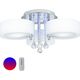 Lampa sufitowa Mdeco Sufitowa Lampa glamour ELMDRS8006/3 8C MDECO metalowa 9935184 5902021245123