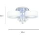 Lampa sufitowa Mdeco Sufitowa Lampa glamour ELMDRS8006/3 8C MDECO metalowa 9935184 5902021245123