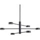 Lampa wisząca Nowodvorski Sufitowa LAMPA regulowana ORBIT 7946 Nowodvorski industrialne molekuły sticks do jadalni czarne 9935856 5903139794695