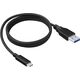 Kabel USB 2GO USB-A - USB-C 1 m Czarny (795731) 10034972 4010425957311