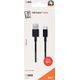 Kabel USB 2GO USB-A - USB-C 1 m Czarny (795731) 10034972 4010425957311
