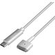 Kabel USB LogiLink USB-C - MagSafe 2 1.8 m Srebrny (PA0226) 10043666 4052792057362
