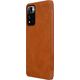 Nillkin Nillkin Qin Case etui do Xiaomi Poco X4 Pro 5G osłona na aparat kabura pokrowiec obudowa z klapką brązowy 10062387 6902048234987
