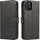 Hurtel Magnet Case elegancki futerał etui pokrowiec z klapką i funkcją podstawki Honor Magic3 Pro czarny 10062445 9145576241684