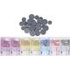 Eddy Toys Banknoty i Monety EUR Do Zabawy Gier 10073760 8711252537122