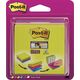 Post-It 3M Multi kostka samoprzylepna POST-IT_ Super Sticky (2014-SC-BYFG),76x76mm, 4x75 kart., mix kolorów 10091424 4046719993840