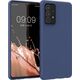 Hurtel Silicone Case elastyczne silikonowe etui pokrowiec Samsung Galaxy A22 4G niebieski 10102354 9145576240526