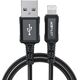 Kabel USB Acefast USB-A - Lightning 1.8 m Czarny (6974316281313) 10119013 6974316281313