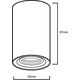 Lampa sufitowa Maclean Oprawa natynkowa / tuba Maclean, punktowa, okrągła, aluminiowa, GU10, 55x100mm, kolor biały/złoty, MCE458 W/G 10225478 5902211124016