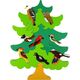 LeanToys Drewniane Drzewo Ptaki Leśne DIY Klocki Drewniane Puzzle Trójwymiarowa 10350075 5904665990087